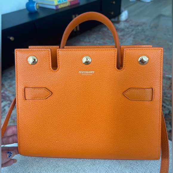 Burberry Handbags - Authentic Burberry Baby Title Bag in Orange